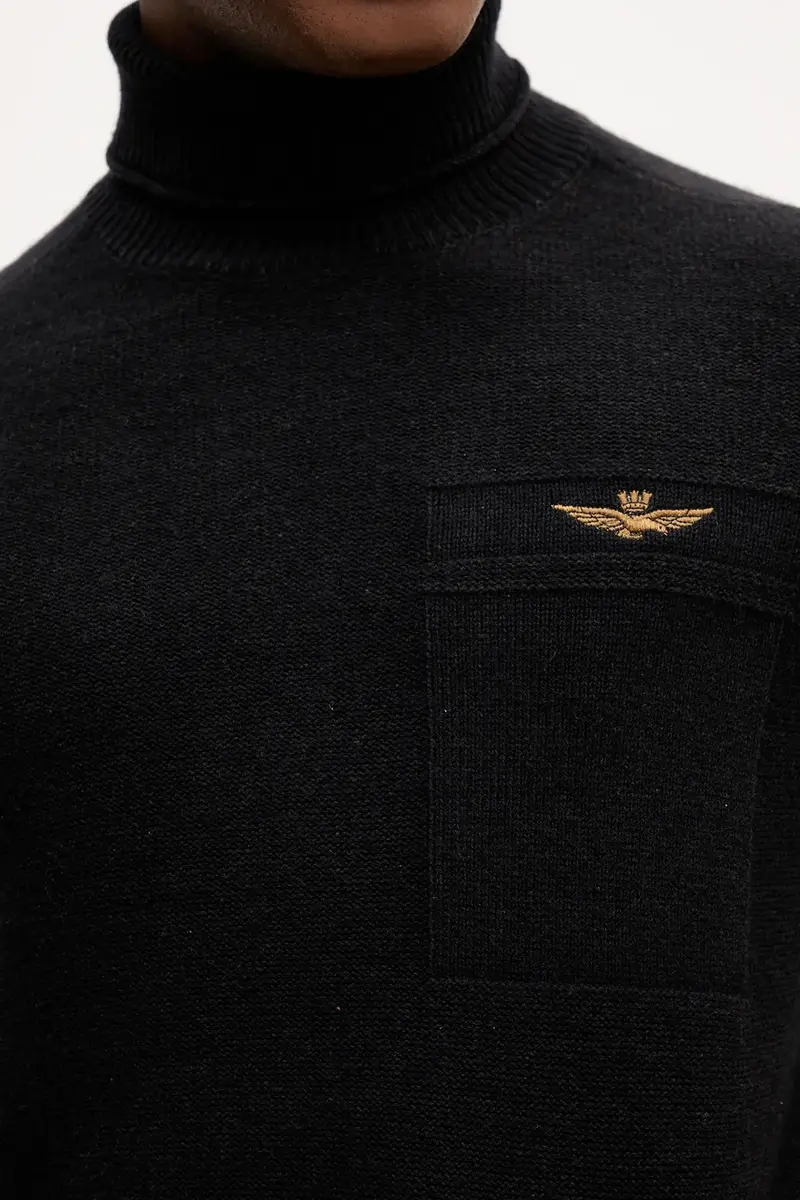 maglione in lana uomo colore nero MA1587UL00904 miniatura 5