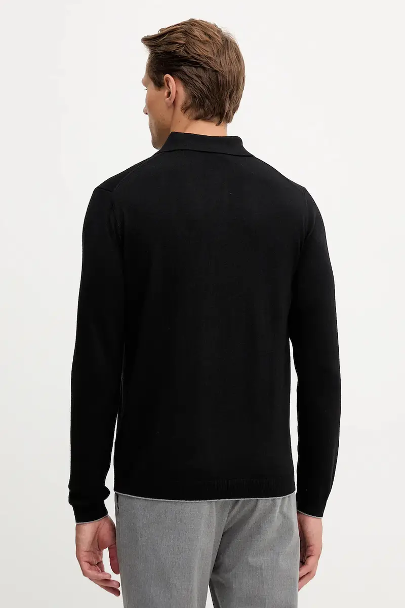 maglione in lana uomo colore nero MA1607UL00415 miniatura 3