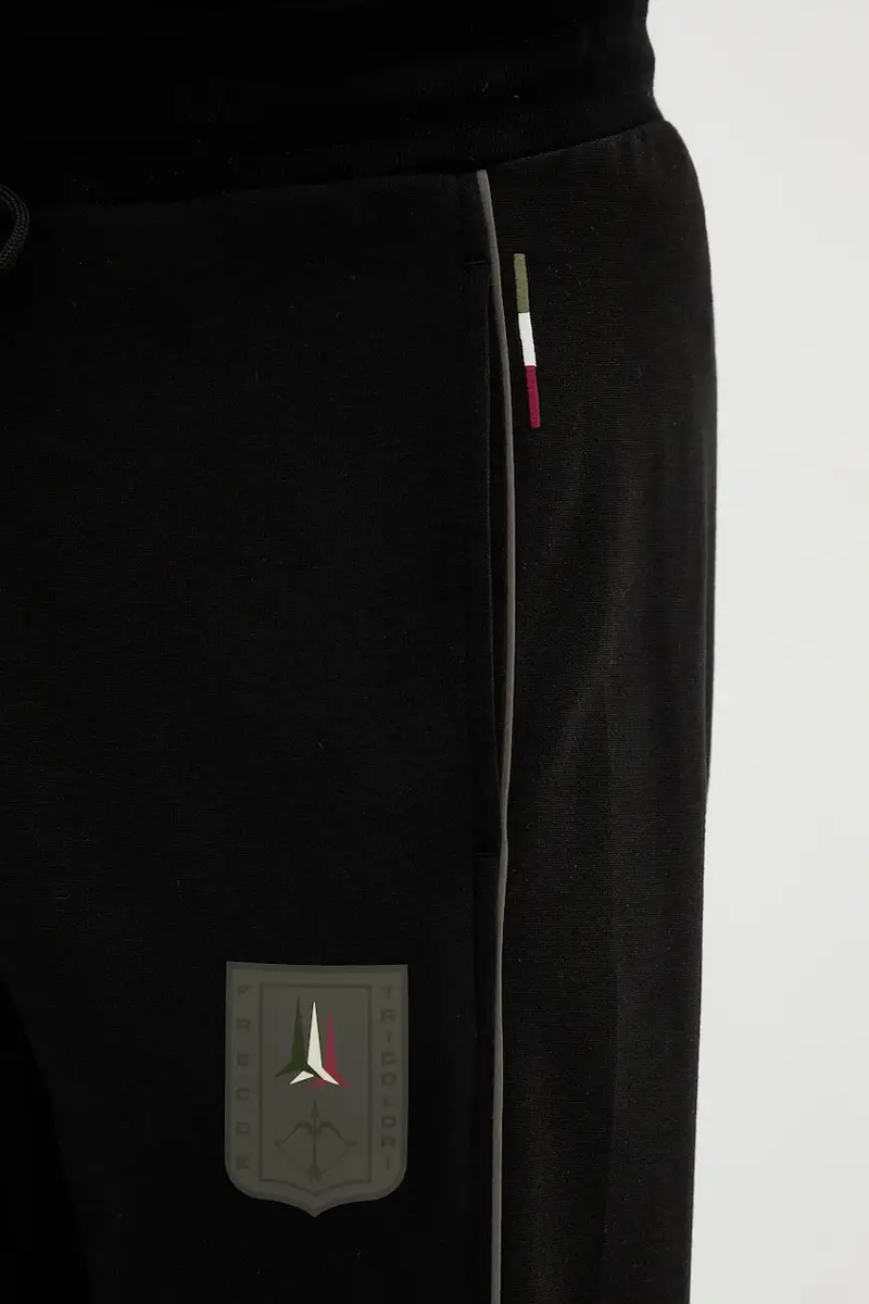 pantaloni tuta uomo colore nero con applicazione PF1004UF00667 miniatura 4
