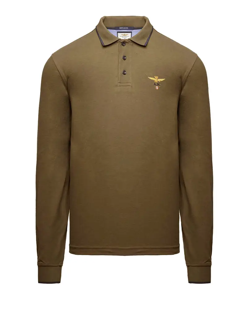 Aeronautica Militare Polo Uomo Verde 3493917