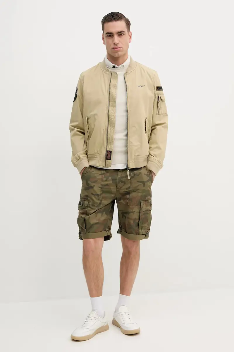 Aeronautica Militare Polo Uomo Beige 3292088 miniatura 2