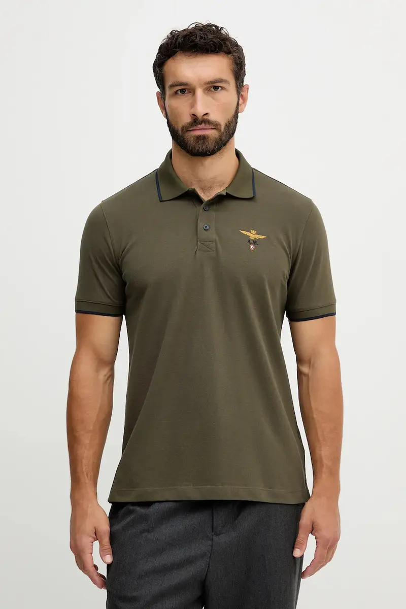 Aeronautica Militare Polo Uomo Verde 3781048