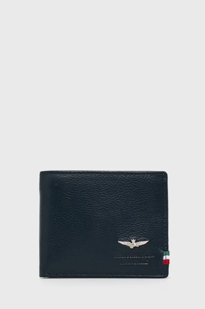 portafoglio in pelle uomo Blu navy