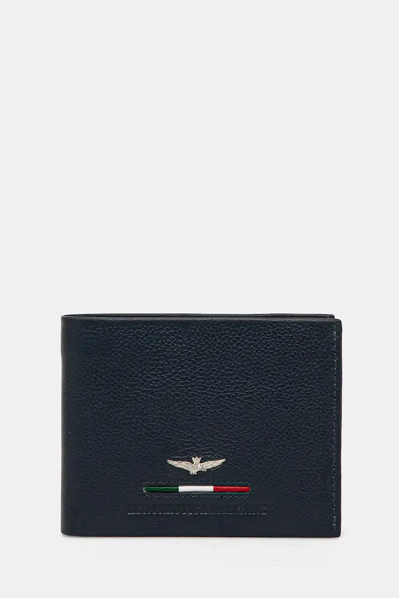 portafoglio in pelle uomo Blu navy