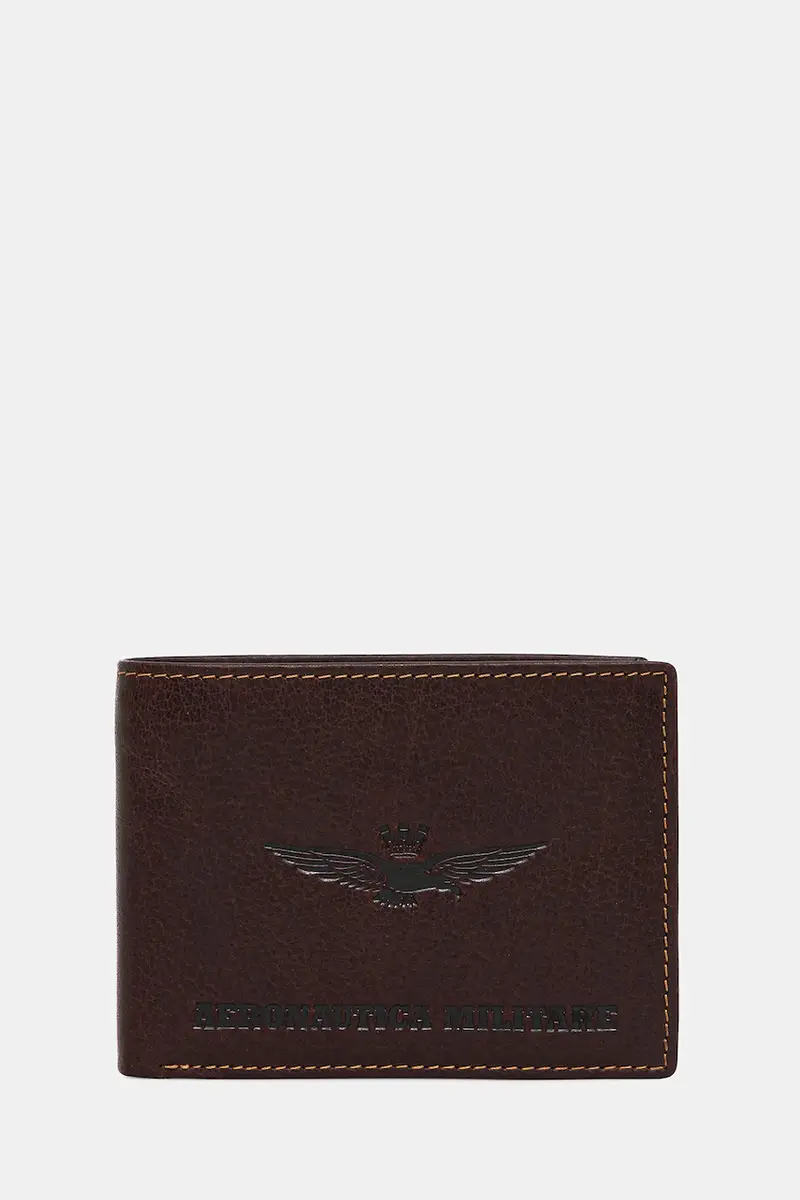 portafoglio in pelle uomo colore marrone AM241