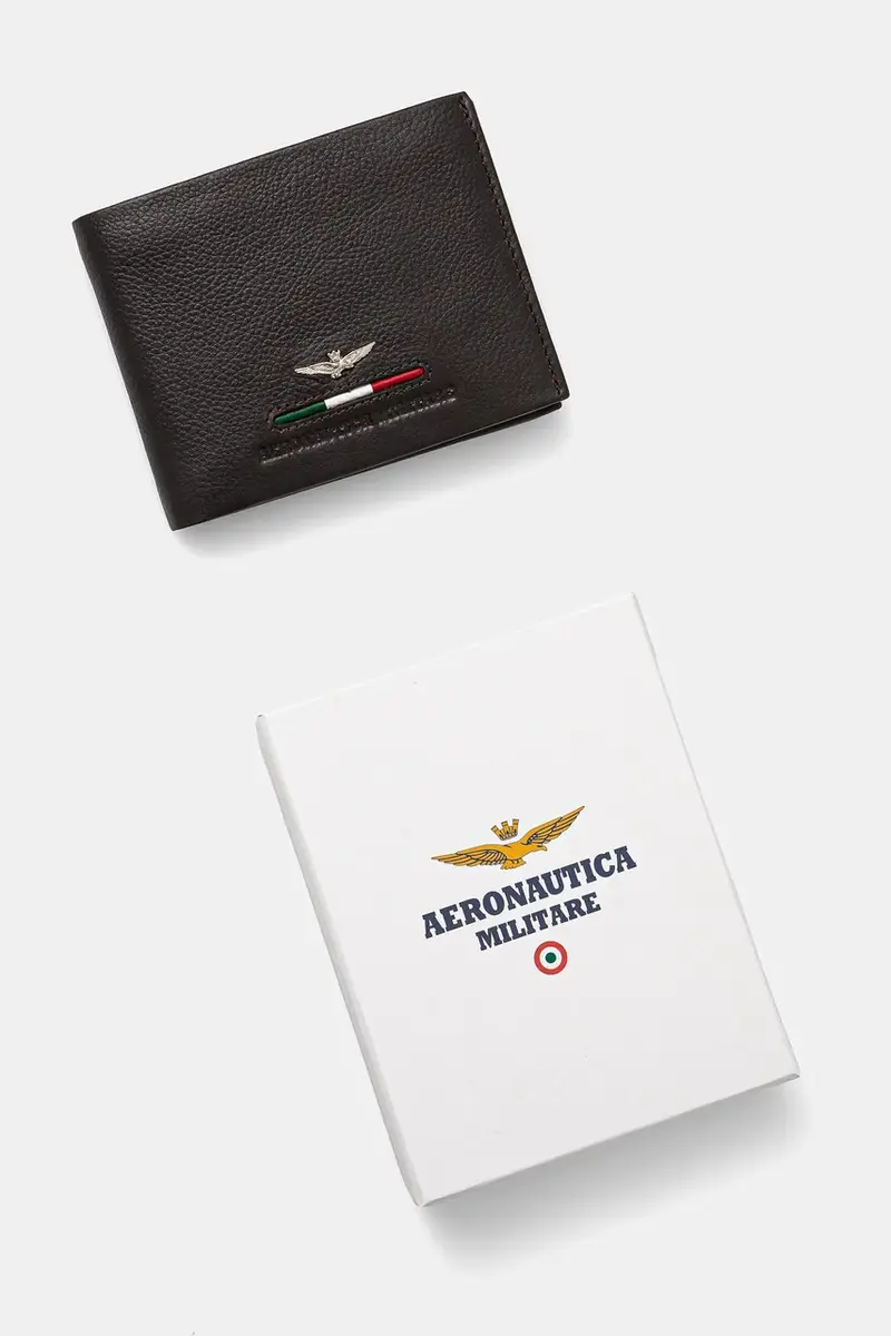 portafoglio in pelle uomo Marrone miniatura 5