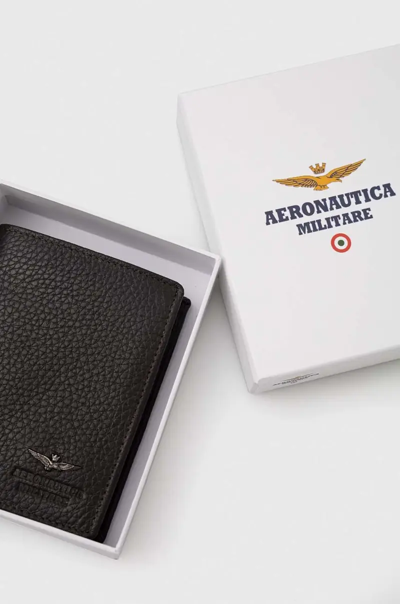 portafoglio in pelle uomo Marrone miniatura 4