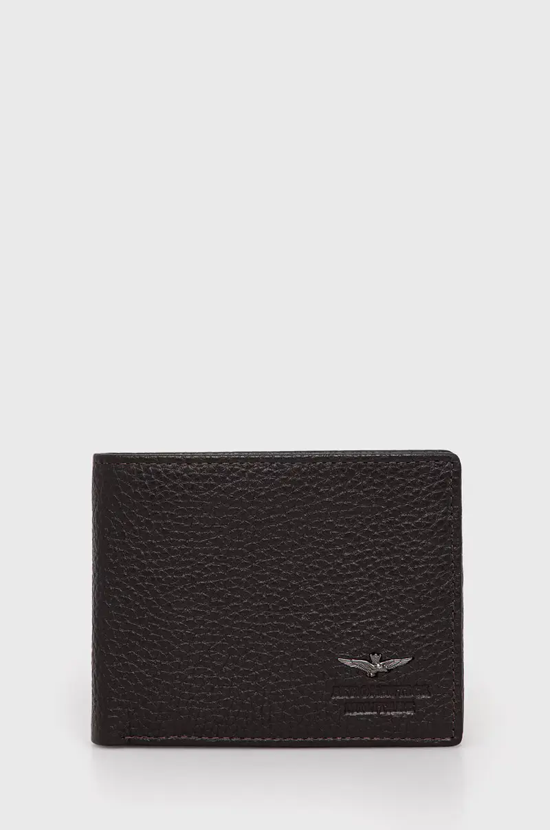 portafoglio in pelle uomo Marrone