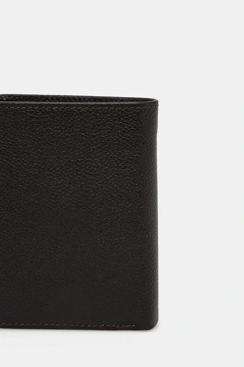 portafoglio in pelle uomo Marrone miniatura 2