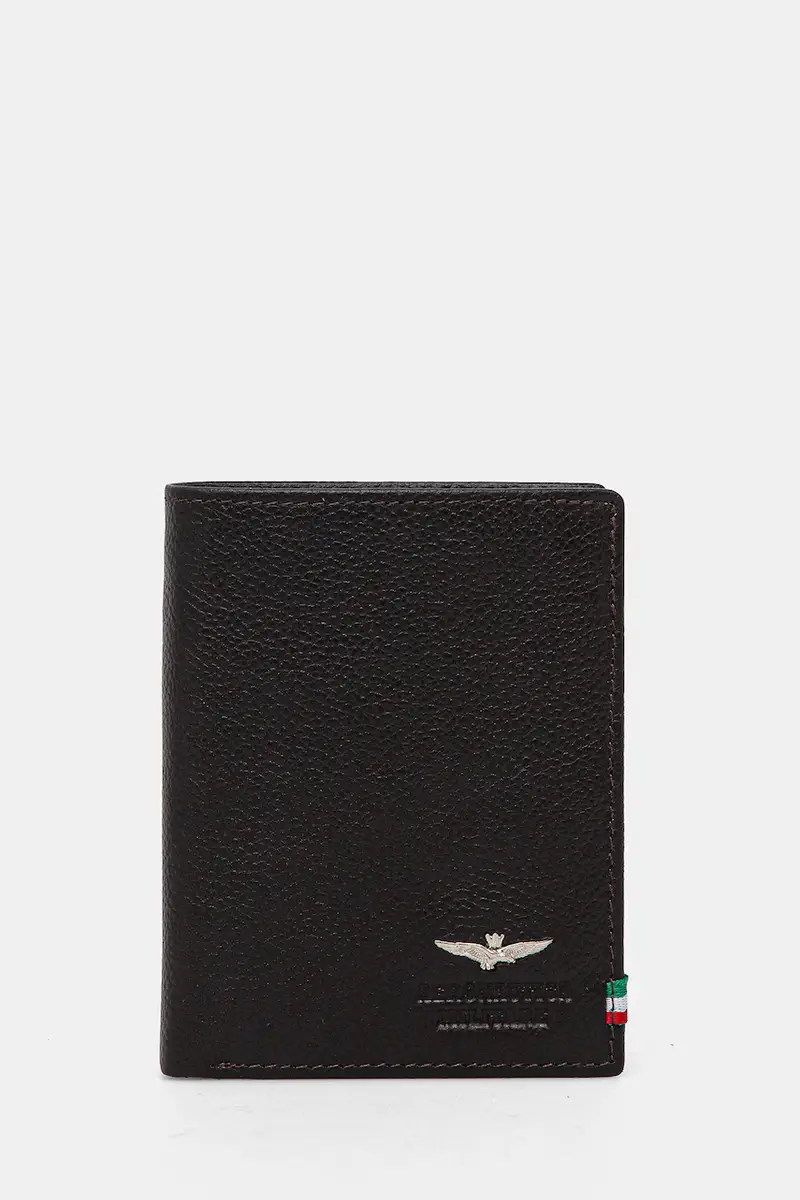 portafoglio in pelle uomo Marrone