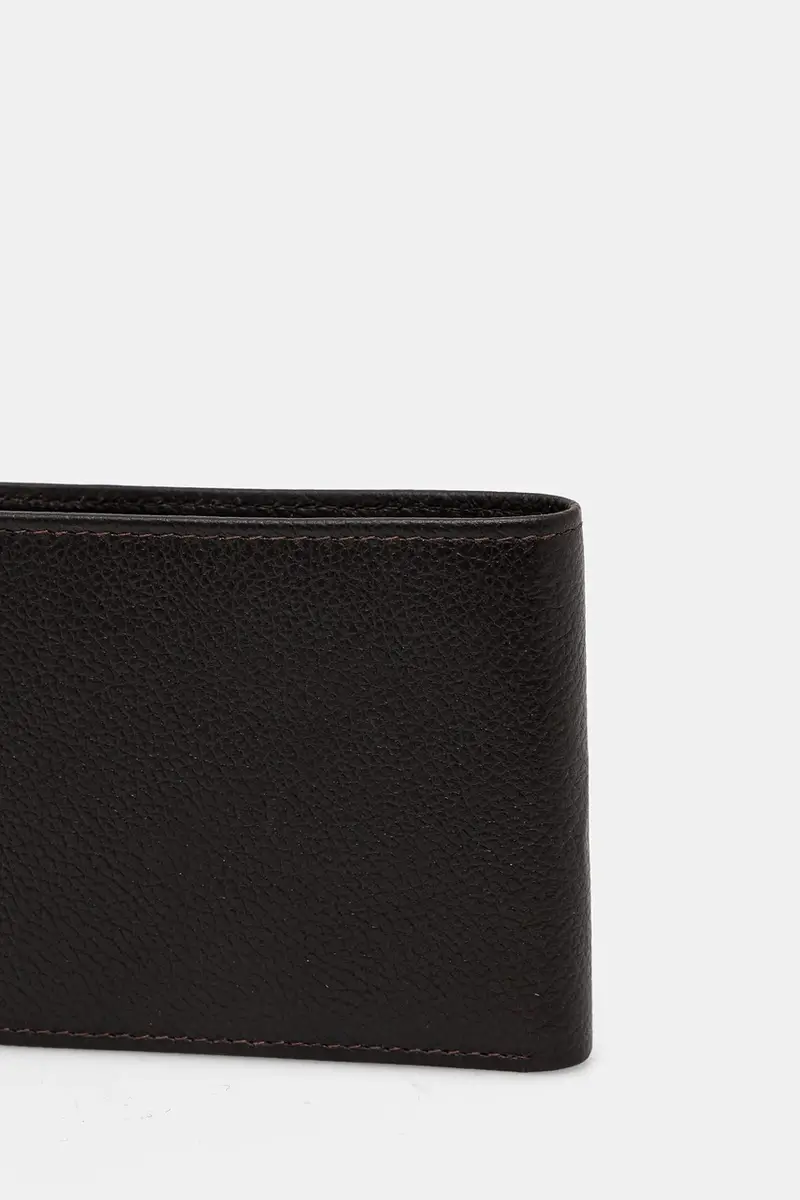 portafoglio in pelle uomo Marrone miniatura 2