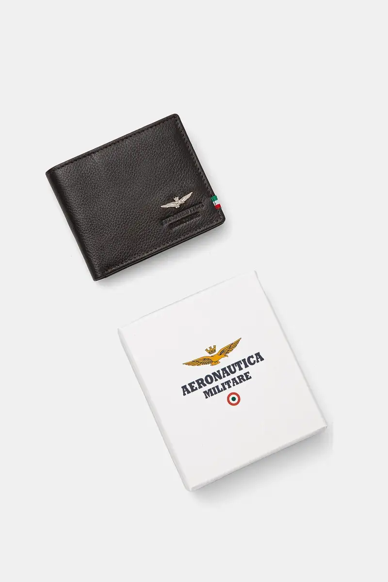 portafoglio in pelle uomo Marrone miniatura 4