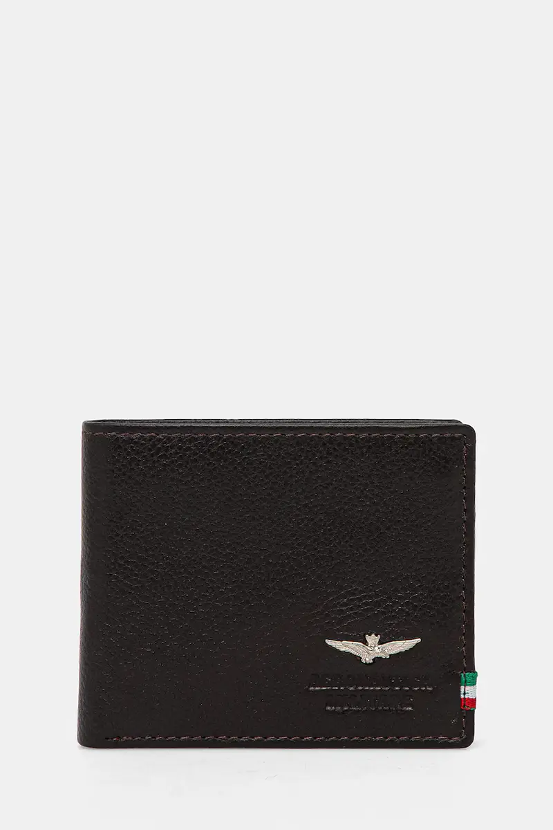 portafoglio in pelle uomo Marrone