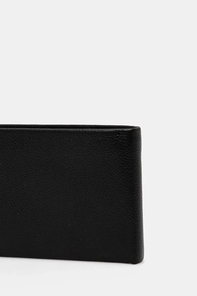 portafoglio in pelle uomo Nero miniatura 2