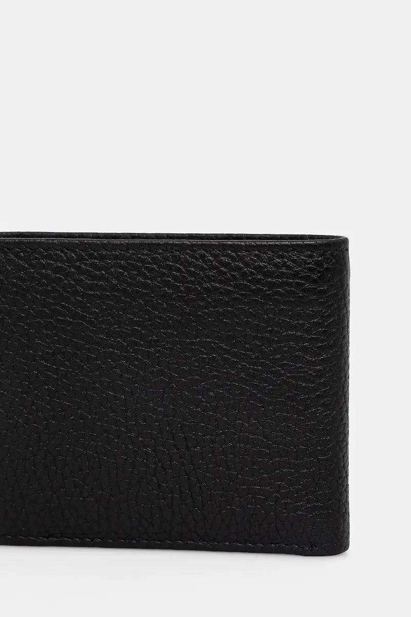 portafoglio in pelle uomo Nero miniatura 3