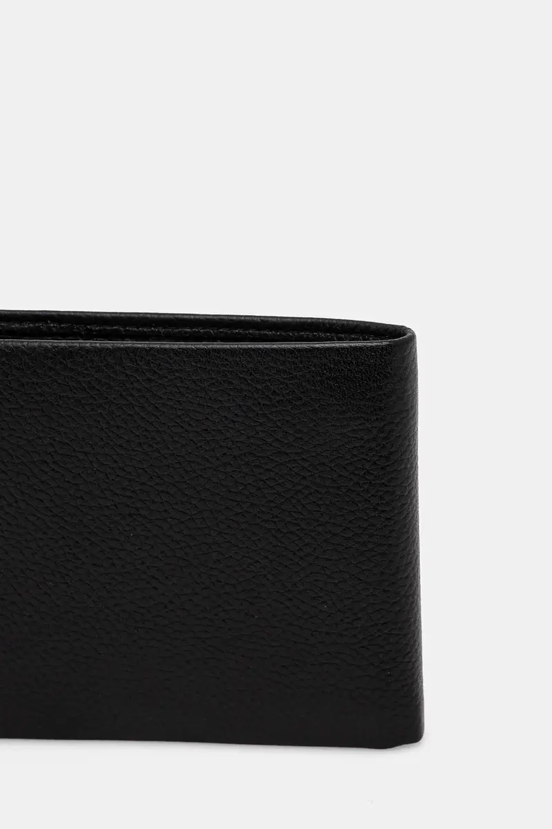 portafoglio in pelle uomo Nero miniatura 2