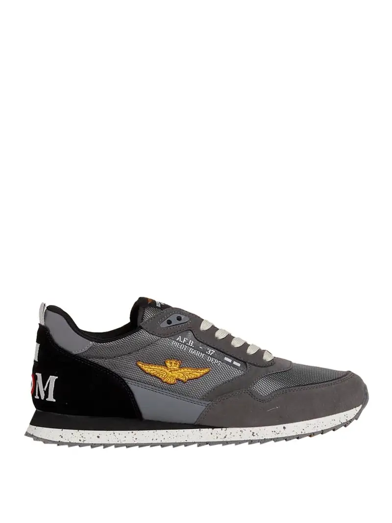 sneakers aeronautica militare da uomo - grigio