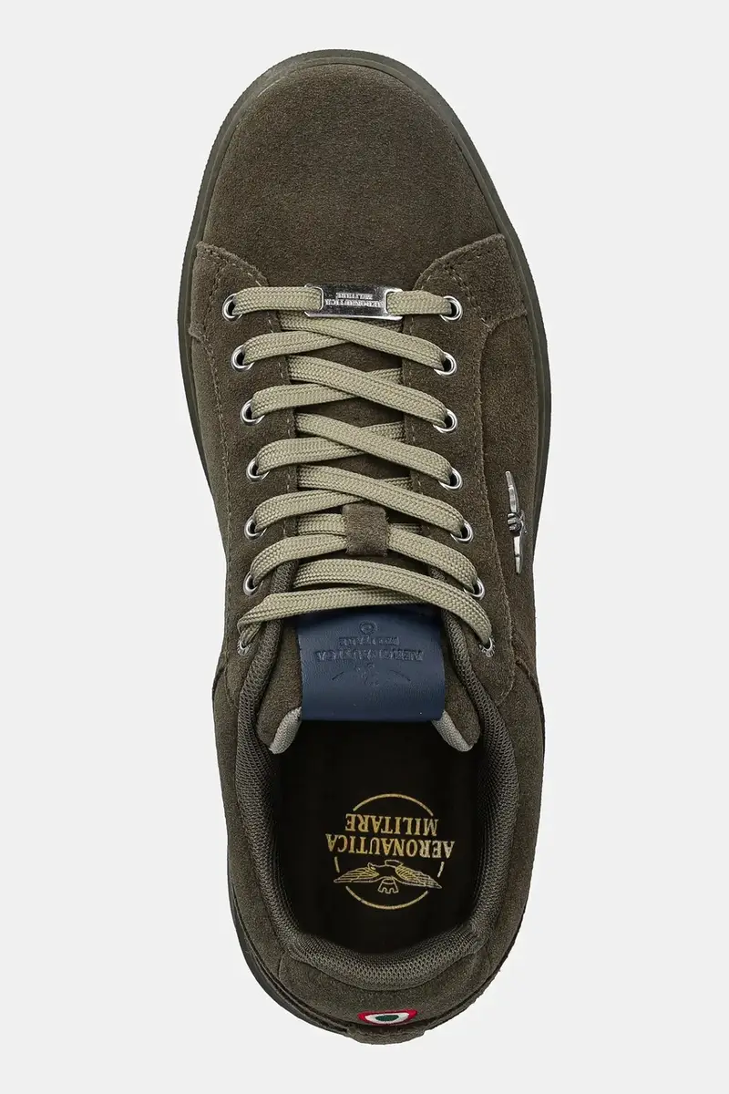 sneakers in camoscio SNEAKERS uomo colore verde 252SC0307UPL00278 miniatura 4