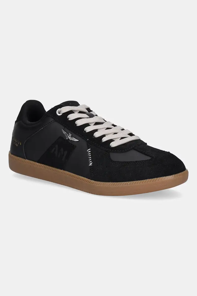 sneakers in pelle SNEAKERS uomo colore nero 252SC0315UPL00244