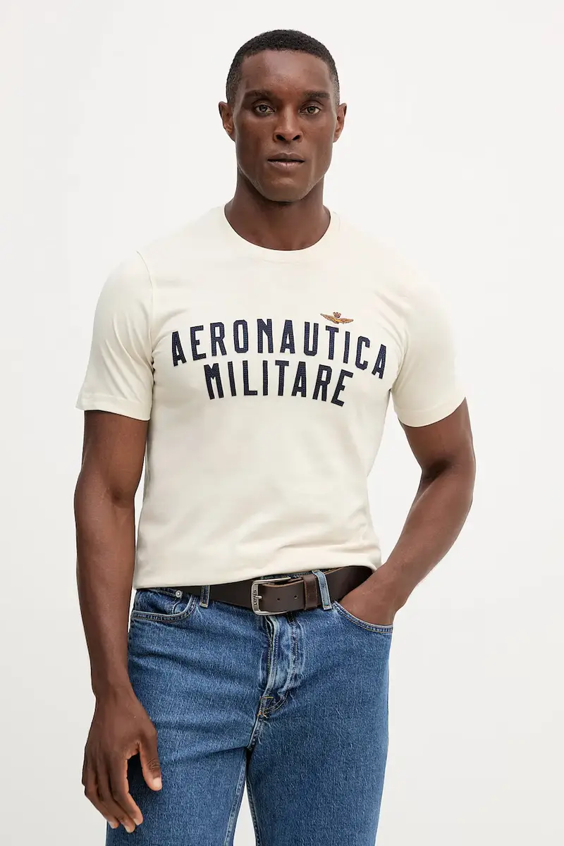 Aeronautica Militare T-shirt Uomo Beige 3764968