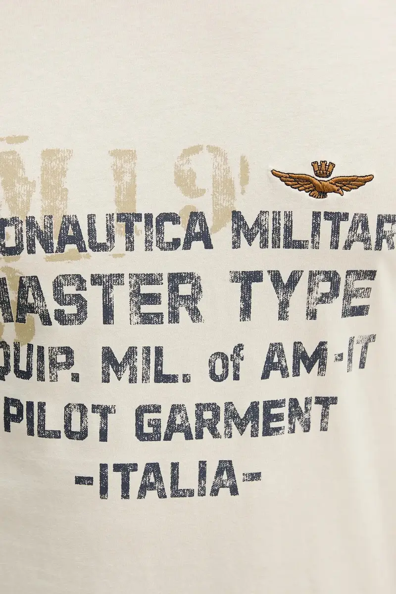 Aeronautica Militare T-shirt Uomo Beige 3764988 miniatura 5