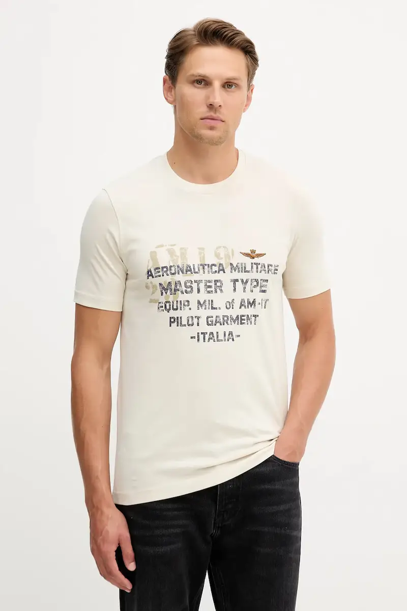 Aeronautica Militare T-shirt Uomo Beige 3764988