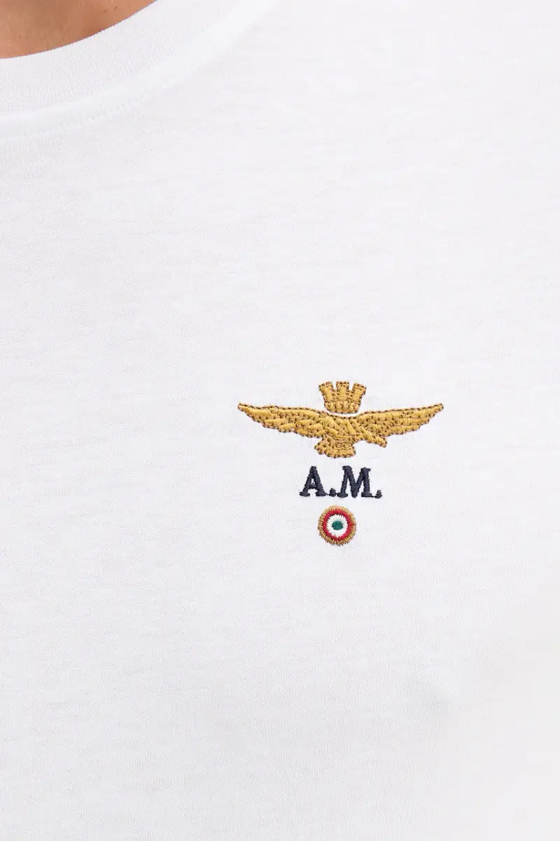 Aeronautica Militare T-shirt Uomo Bianco 3766181 miniatura 5