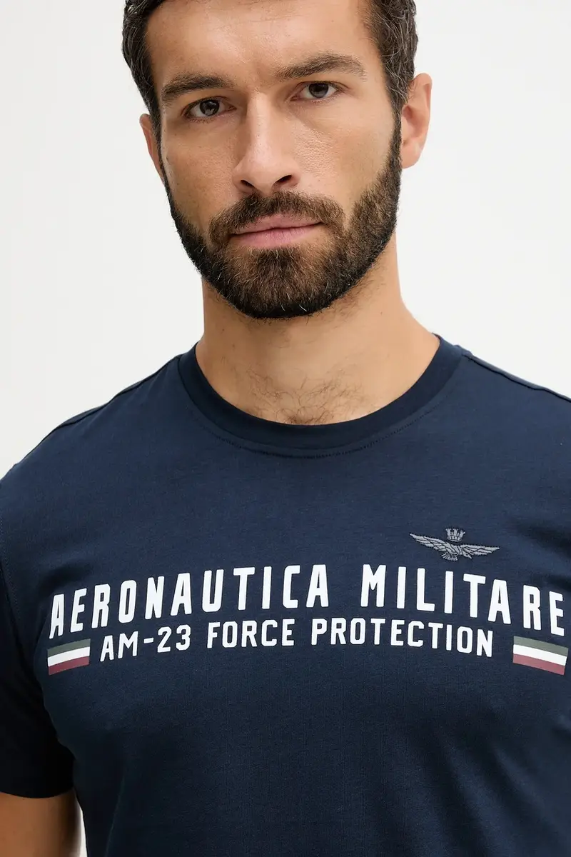 Aeronautica Militare T-shirt Uomo Blu 3767686 miniatura 3
