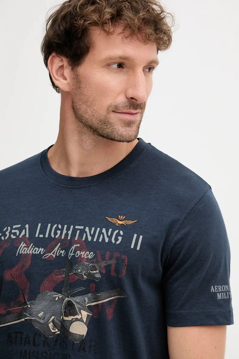 Aeronautica Militare T-shirt Uomo Blu 3767692 miniatura 4