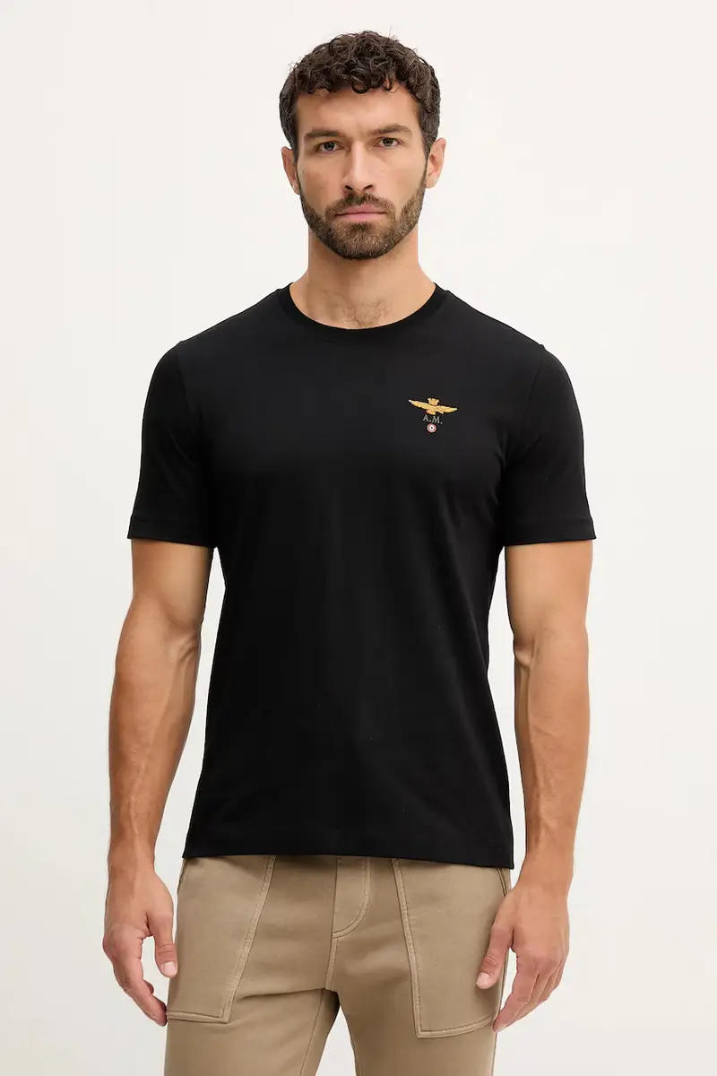 Aeronautica Militare T-shirt Uomo Nero 3775853