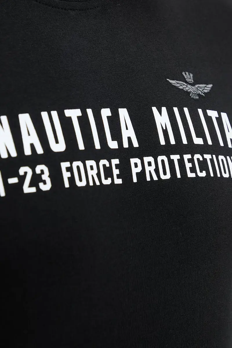 Aeronautica Militare T-shirt Uomo Nero 3775886 miniatura 4