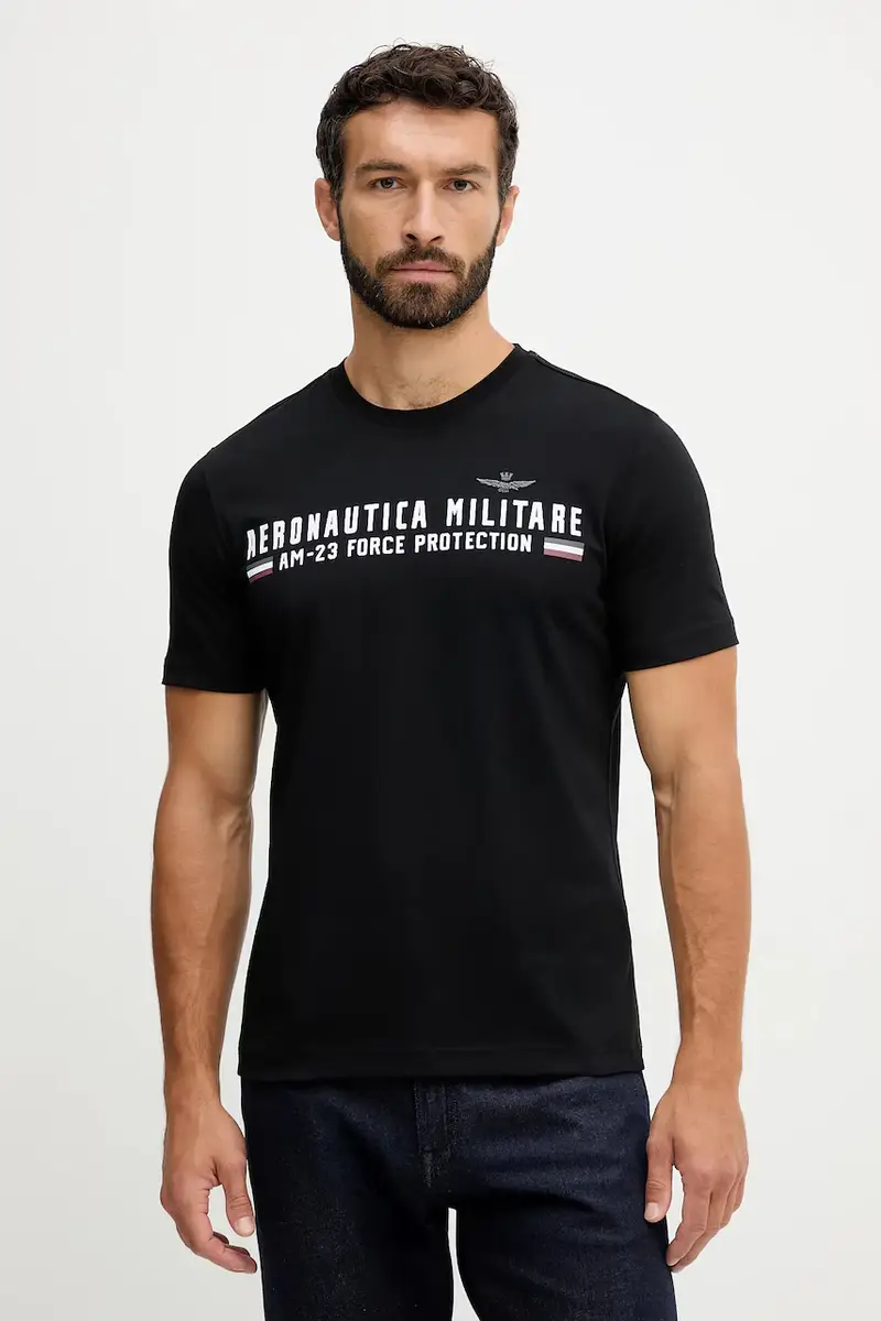 Aeronautica Militare T-shirt Uomo Nero 3775886
