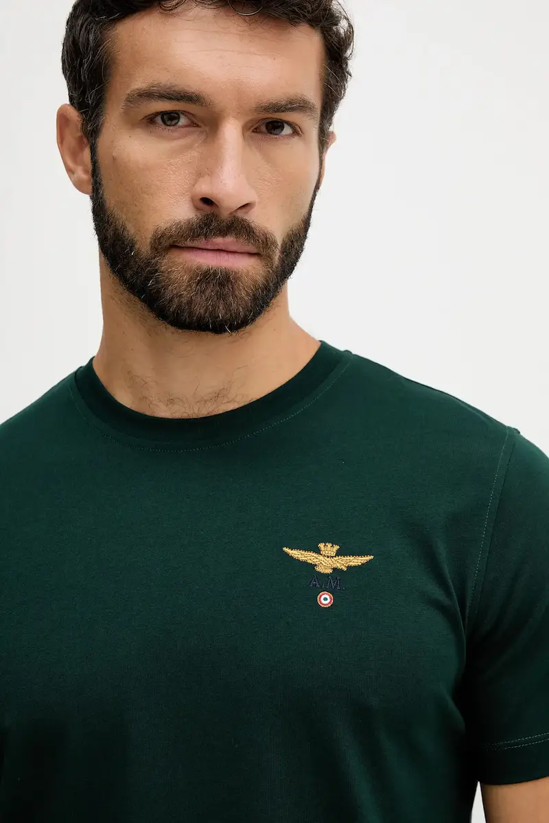 Aeronautica Militare T-shirt Uomo Verde 3781044 miniatura 3