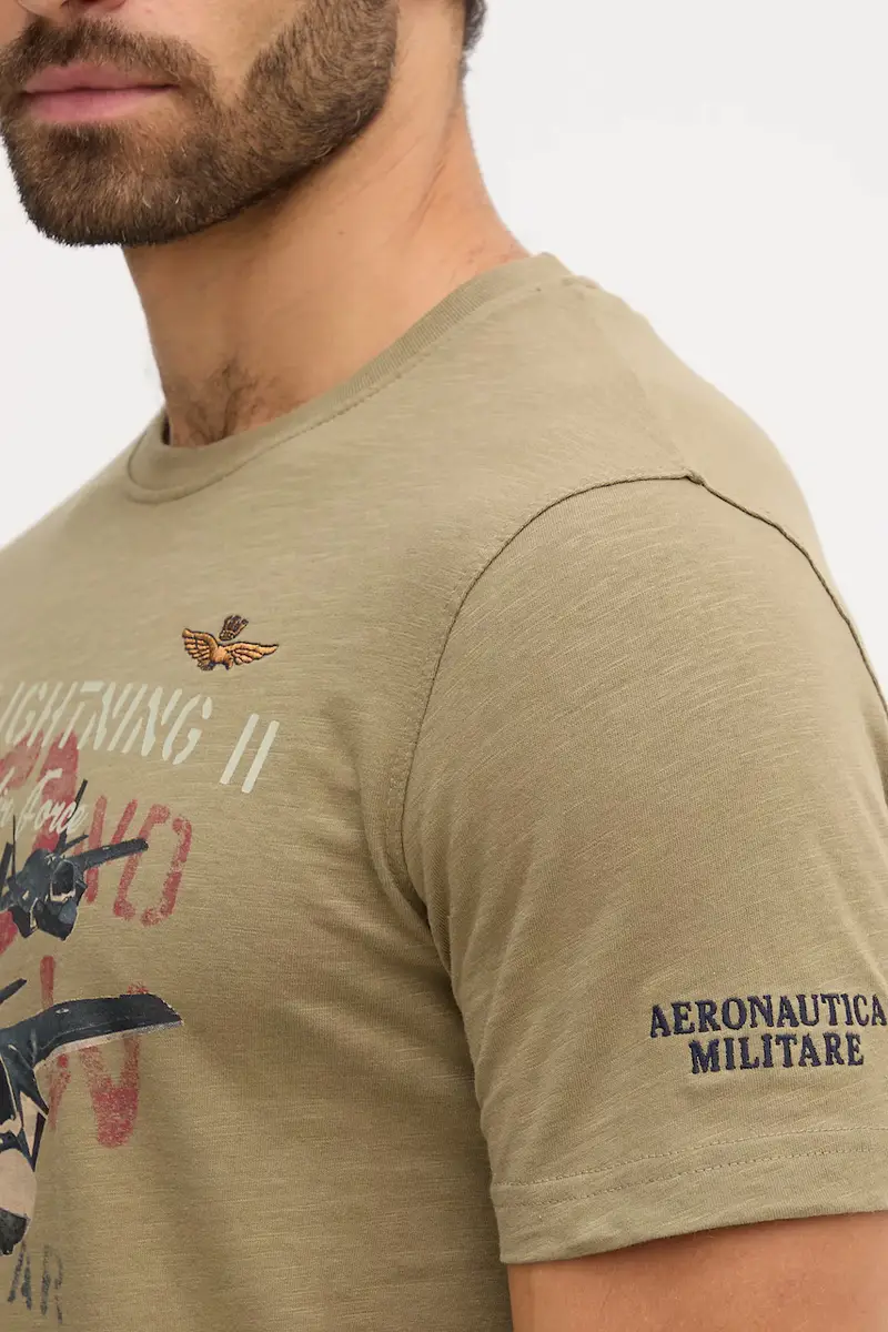 Aeronautica Militare T-shirt Uomo Verde 3781074 miniatura 5