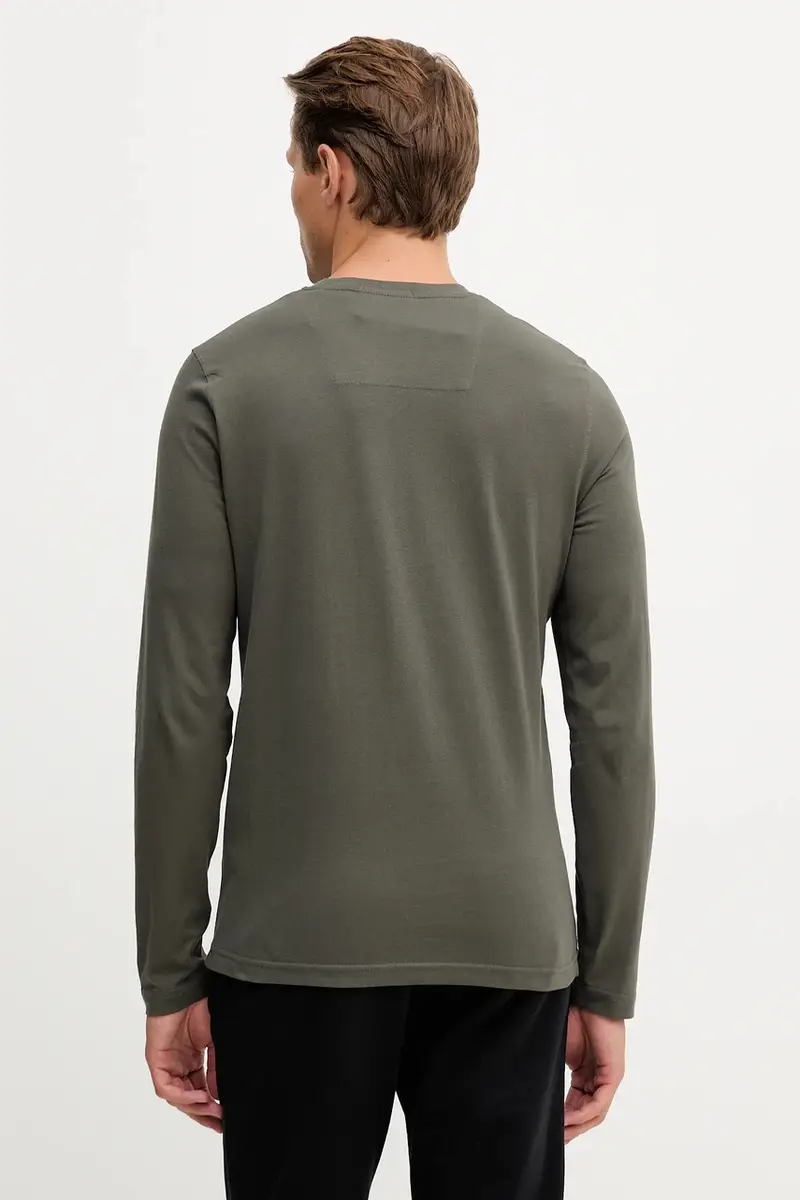 top a maniche lunghe in cotone colore grigio TS2477UJ00641 miniatura 3