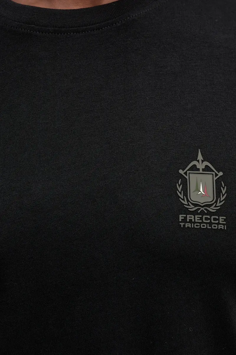 top a maniche lunghe in cotone colore nero TS2468UJ00703 miniatura 5