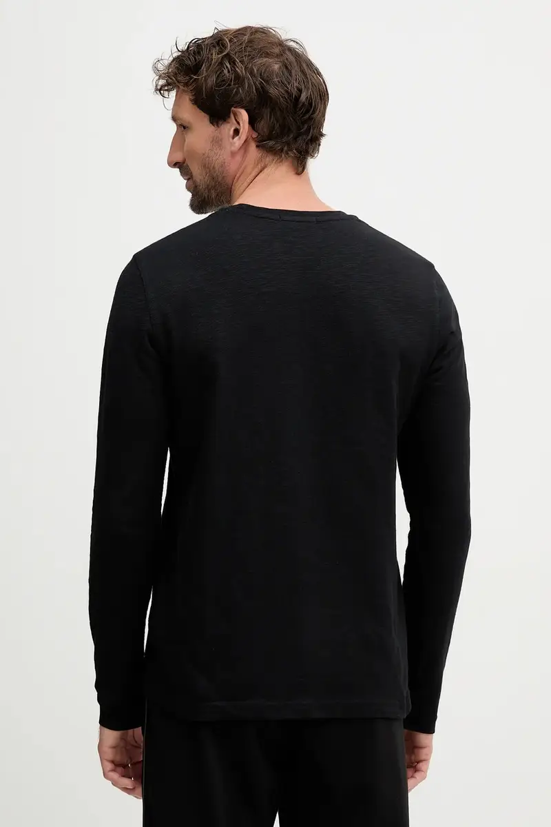 top a maniche lunghe in cotone colore nero TS2487UJ00709 miniatura 3