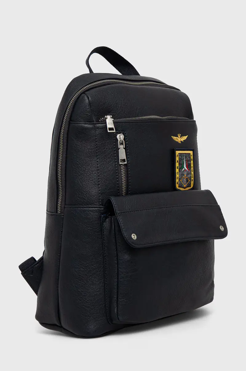 zaino uomo Blu navy miniatura 2