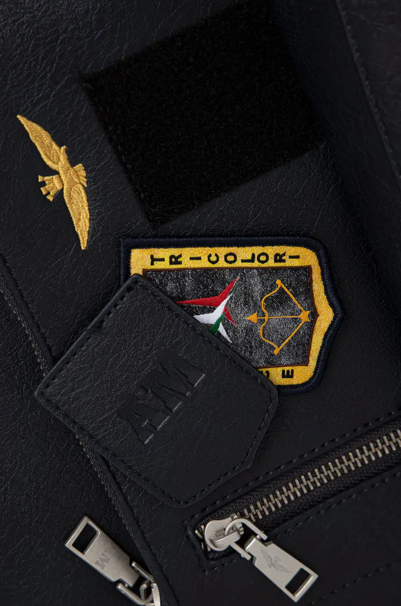 zaino uomo Blu navy miniatura 5