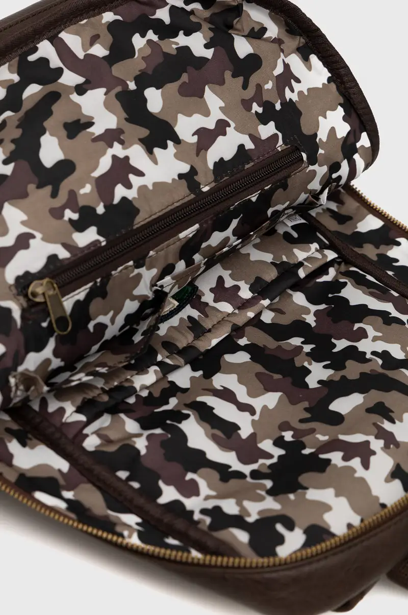 zaino uomo Marrone miniatura 5