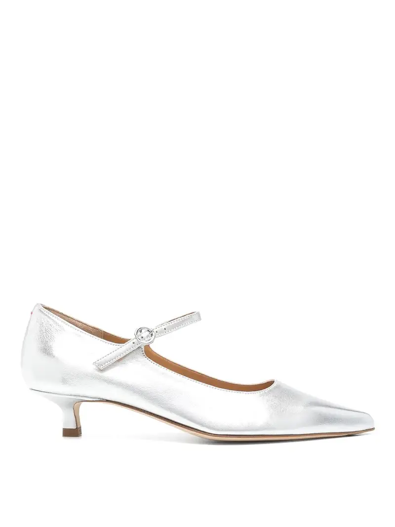 Polina laminato in pelle nappa in argento