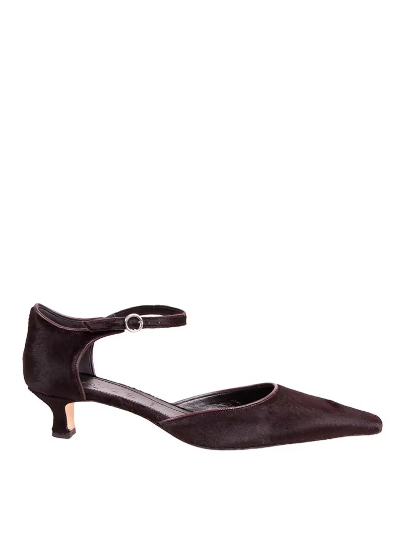 Pumps In Pony Hair Marrone