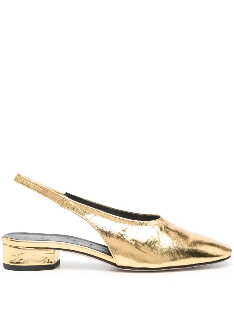 Slingback crackle ARGENTO