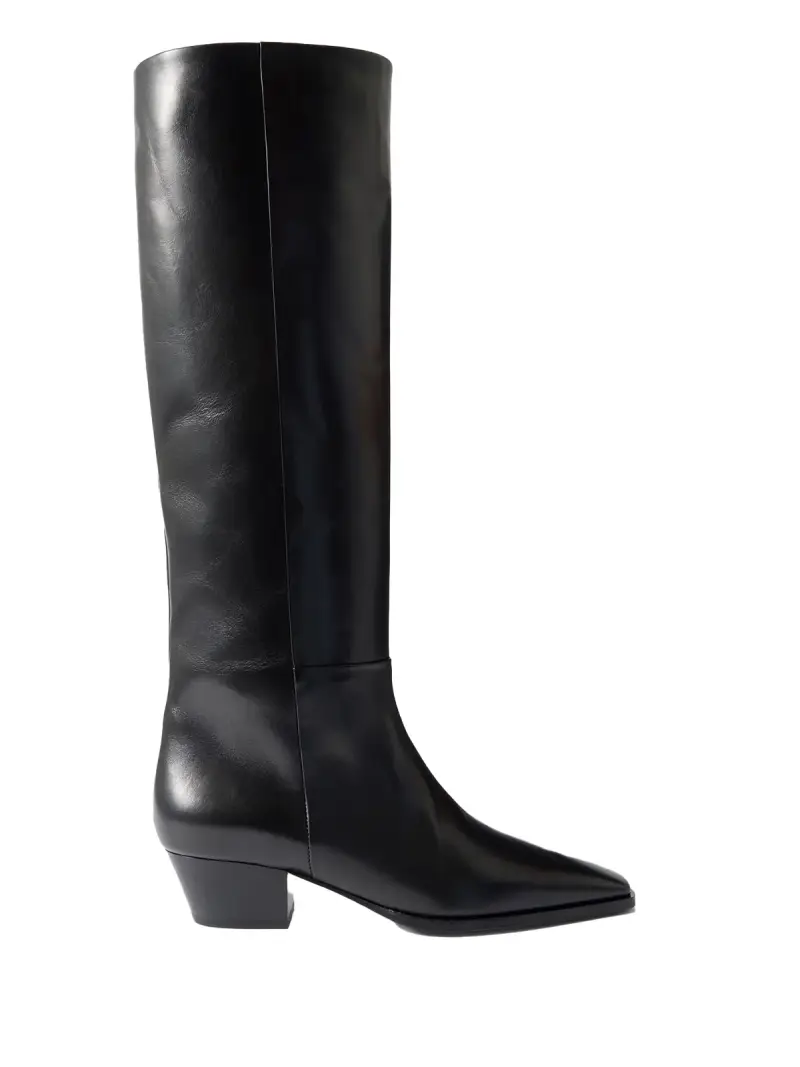 Aeyde Stivali Nero in Pelle di Vitello