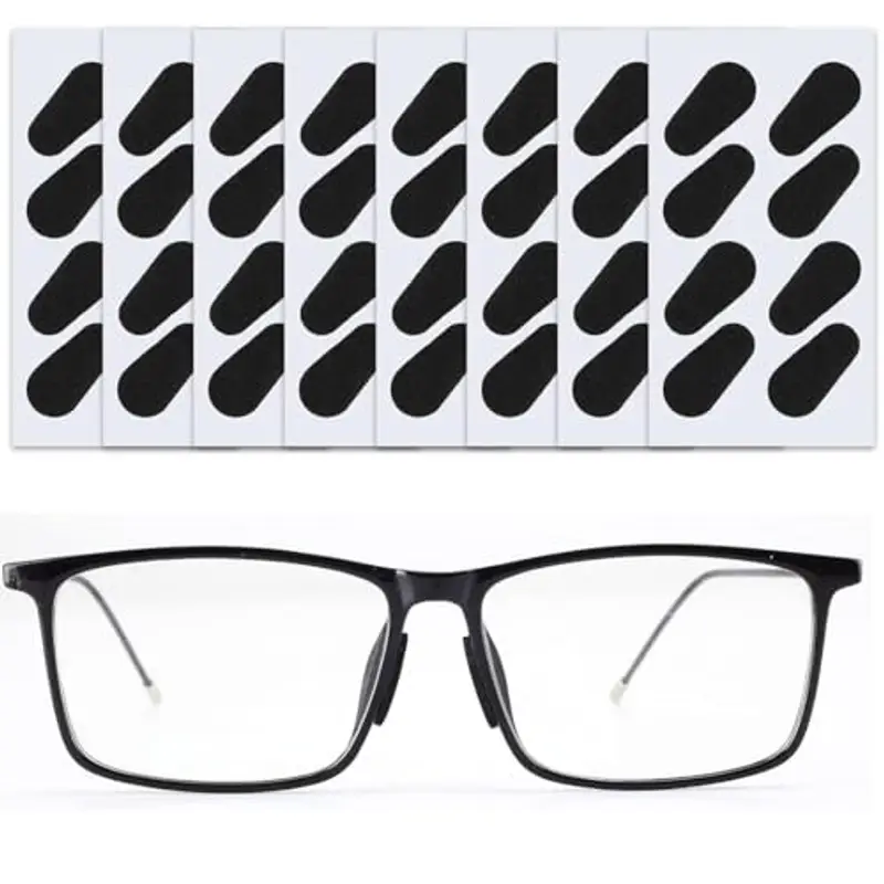 AFCJLTO Naselli in Silicone, 20 pcs Naselli Antiscivolo in Silicone per Occhiali, Comodi e Adesivi, Cuscinetti per Occhiali da Sole, Proteggono il Naso e Prevengono Lo Scivolamento