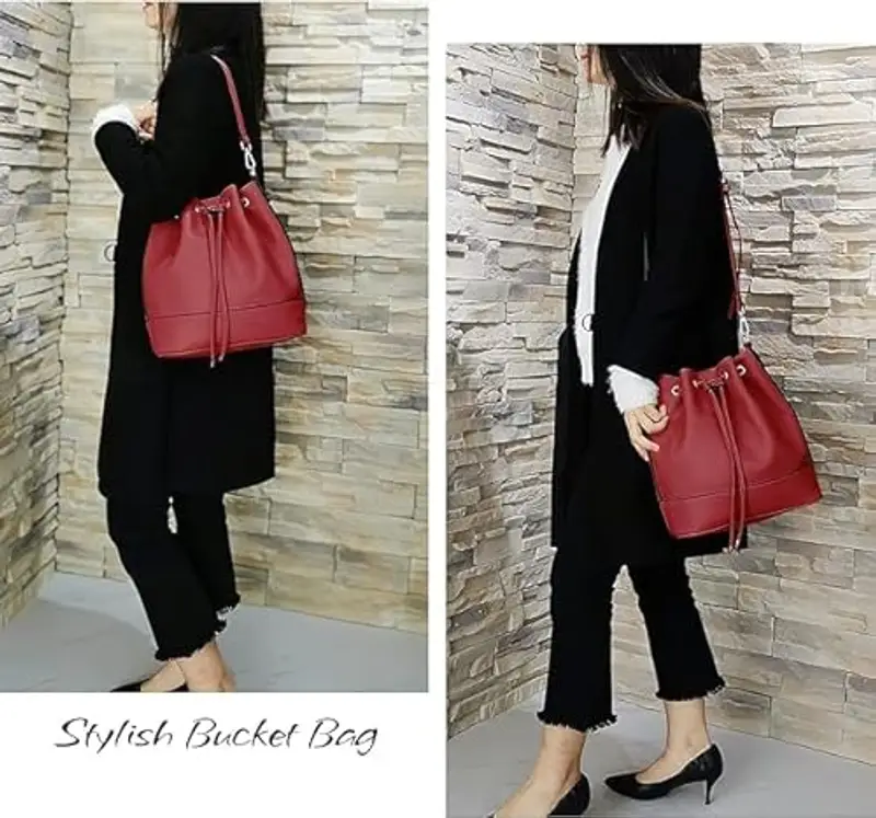 AFKOMST Pochette Donna Rosso 2092365 miniatura 3