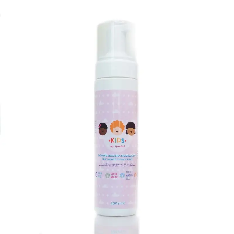 Kids Mousse Leggera Modellante Per Capelli Mossi e Ricci - Mousse capelli,Schiuma capelli ricci,Capelli ricci