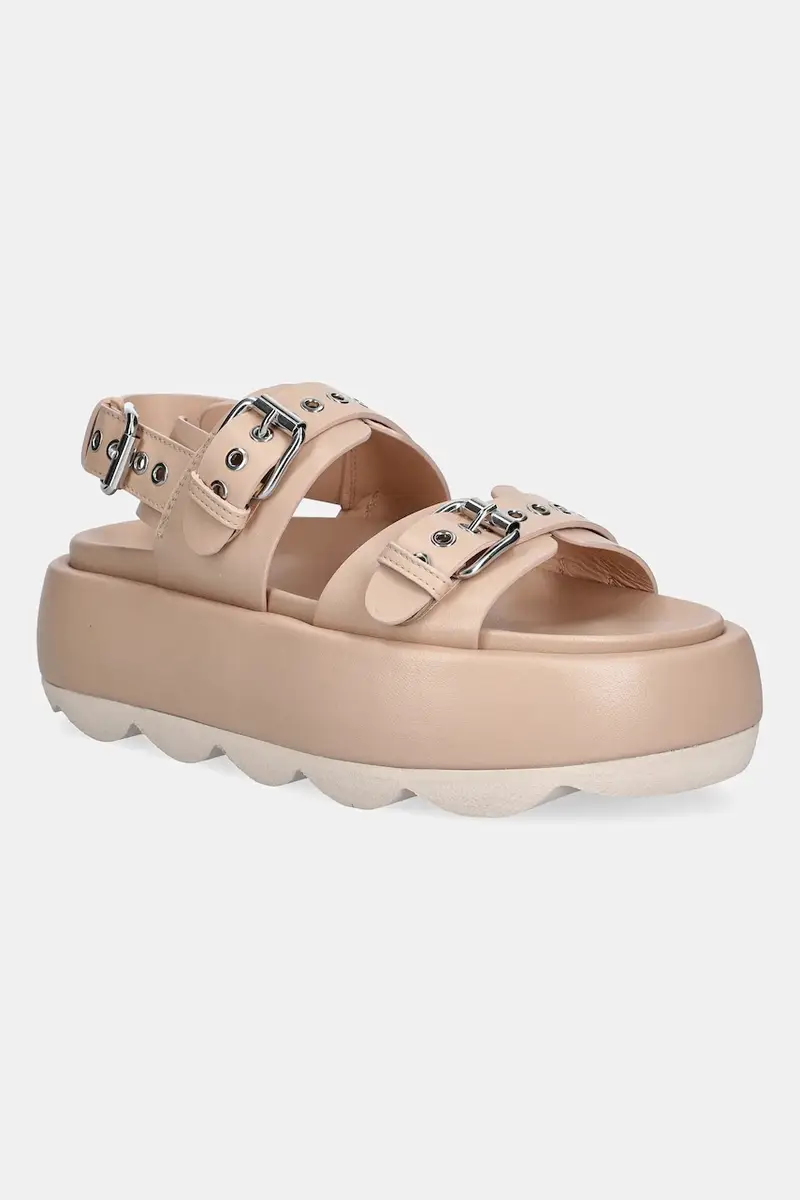 sandali in pelle Gwendoline Sporty donna colore beige D690008PHSOFTY0551