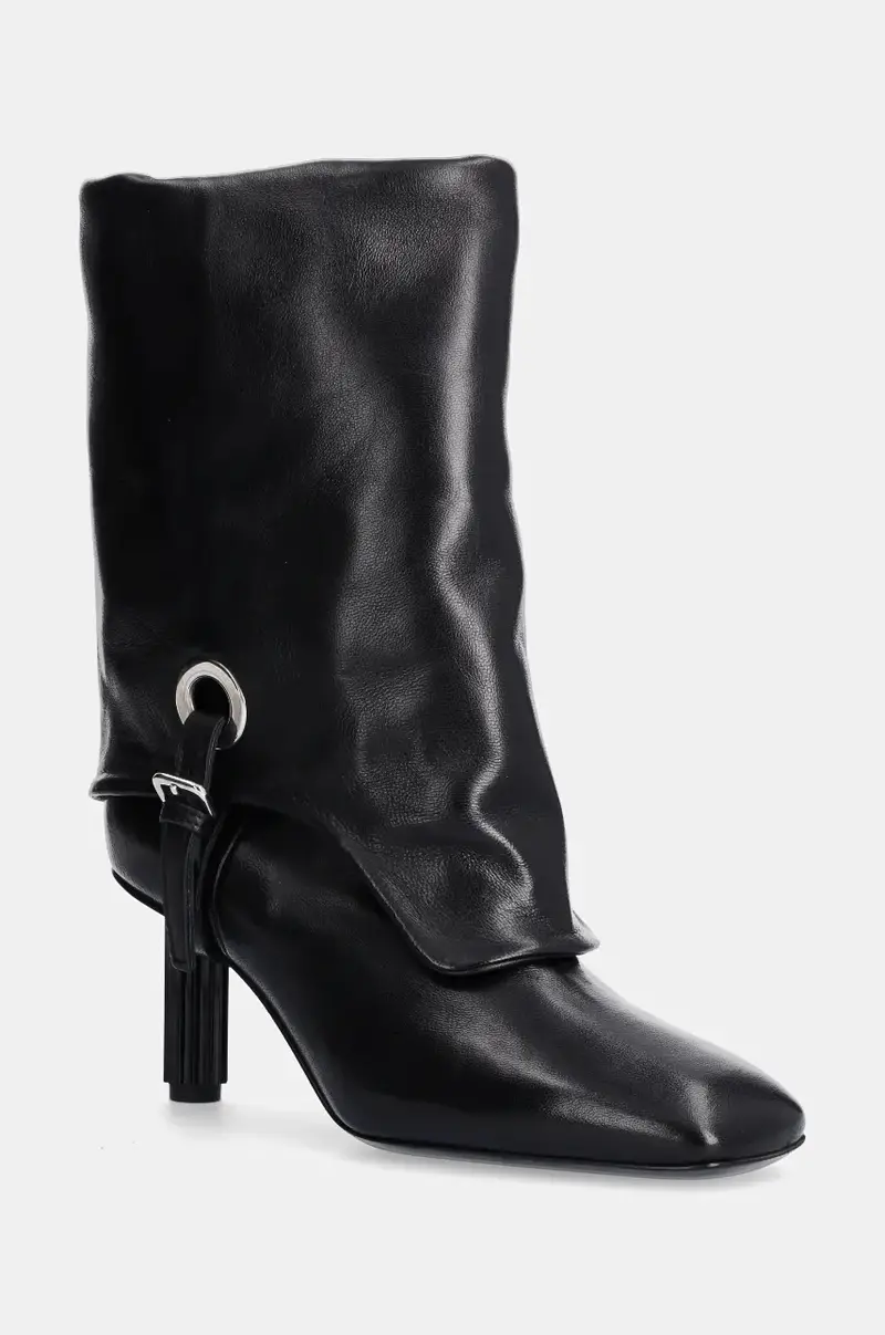 stivaletti alla caviglia in pelle Dorica Q Soft donna colore nero D273506PCKB0741013