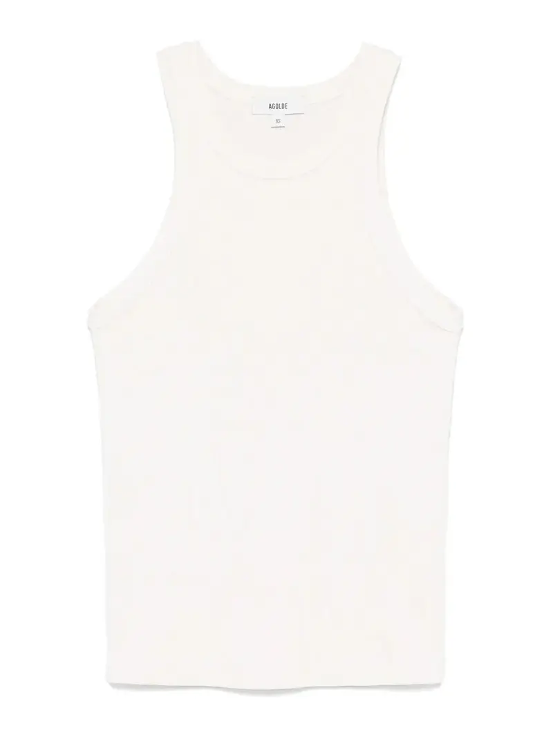 Canotta a costiera a costine di rayne Grigio